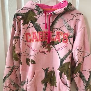 Cabelas Pink Camo Sweatshirt!